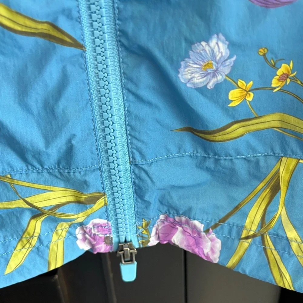Fabletics Blue Floral windbreaker - Picture 5 of 8